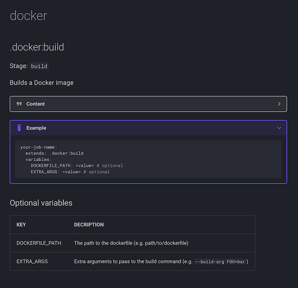 Screenshot of MkDocs output MkDocs Screenshot